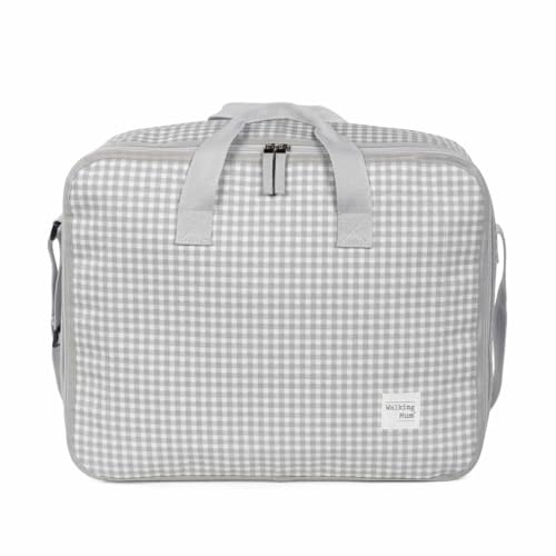 Mala de Viagem I Love Vichy 16x40x60 cm Cinzento Pasito a Pasito - Bolsas, carteiras e estojos - 16x40x60 cm, cinzento