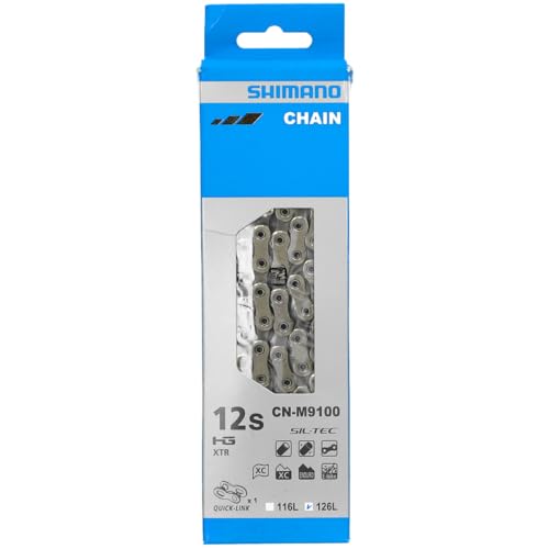 Corrente de Bicicleta Shimano XTR M9100 11 Spokes (12-28T) SHIMANO - Peças da transmissão da bicicleta - corrente bicicleta, shimano xtr m9100, 11 spokes, 12-28t, compatível rotações