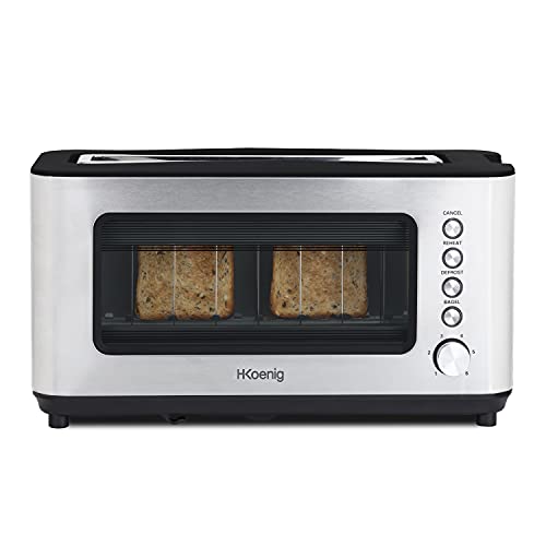 Mini-forno H.Koenig VIEW7 | Aço inoxidável H.Koenig - Fornos de bancada e torradeiras - mini-forno, h.koenig view7, aço inoxidável, vidro duplo, descongelamento, aquecimento