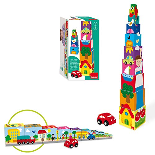 Puzzle 3D DISET Pile-up Car Puzzle (Idade Mínima: 8 Anos - 12 Peças) Goula - Quebra-cabeças de encaixar - puzzle 3d, automóveis, madeira, 12 peças