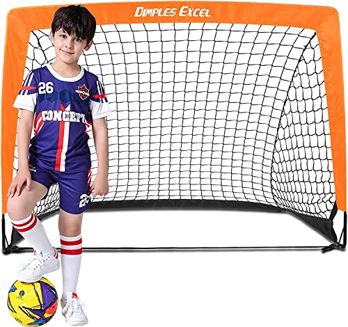 Porta-Redes Infantil DIMPLES Excel (Vermelho - 3.5x2.5x2m) Dimples Excel - Arcos de futebol - altura 2m, 3,5x2,5x2m, plástico resistente, telhado metálico