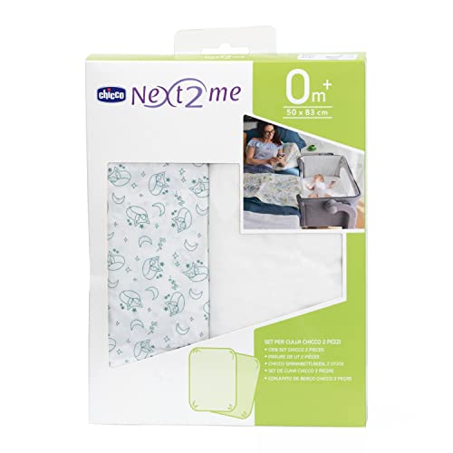 Lençóis CHICCO Next2Me Fox (Algodão - 50 x 83 cm) Chicco - Lençóis - algodão, fecho éclair, compatível Chicco