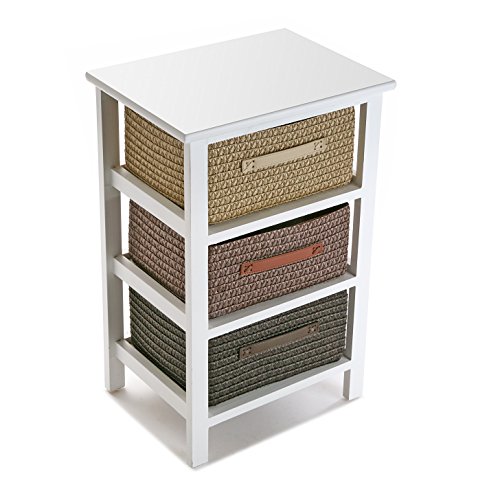 Caixa de Arrumação VERSA 20100010 (MDF - Multicor) VERSA - Gavetas de armazenamento doméstico - MDF, multicor, 28x57x37 cm