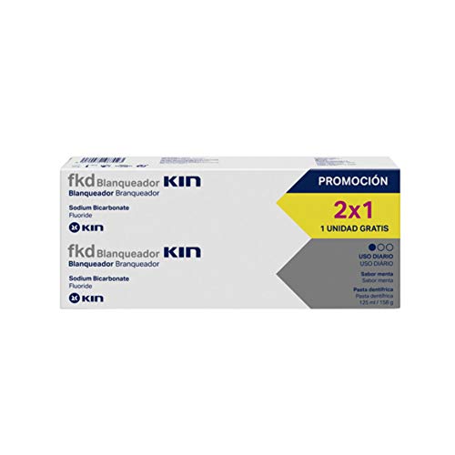 Pasta de Dentes Branco 2X125Ml Menta Mentha Piperita KIN - Pasta de dentes - brancoador, 2x125ml, menta, unisex