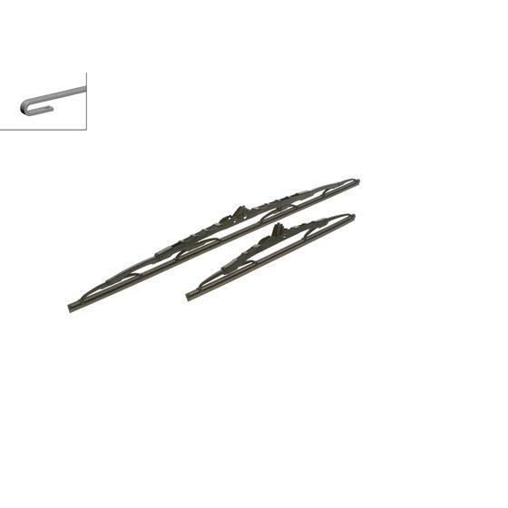 Escova Limpa-Para-Brisas BOSCH 3397005702 Bosch - Peças e acessórios para janelas de veículos automotores - limpador, plástico, preto