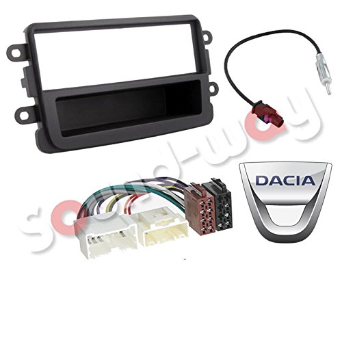 Suporte Auto-RAILONE Dacia Duster Sandero Preto Sound Way - Fios e cabos elétricos - suporte auto, dacia duster, sandero, preto, autoradio