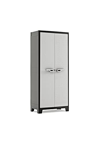 Armário de Arrumação KETER Titan (Cinzento - 182x40x88cm) KETER - Armários de armazenamento e armários de bloqueio - cinzento, 182x40x88cm