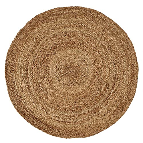 Tapete HOMCOM 02-0774 (Bege - 120x120cm - Juta) LOLA HOME - Tapetes - bege, 120x120cm, juta