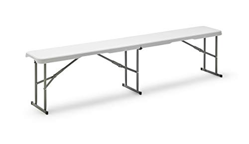 Banco de Jardim Kitgarden Folding Bc180 Branco KitGarden - Móveis de exterior - exterior, interior, polipropileno, fácil limpeza