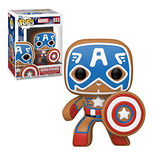 Figura FUNKO POP! Marvel: Holiday - Captain America 1000 Peças Funko - Bonecos de ação e brinquedo - figura, funko pop, marvel, holiday, capitão américa, 1000 peças