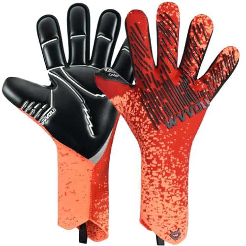 Luvas de Guarda-Redes WVVOU 4+3Mm Latex Super Grip WVVOU - Luvas de futebol - super grip, látex, fácil retirada, alta aderência
