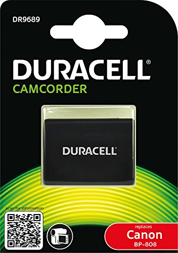 Bateria DURACELL para câmara de vídeo 850mAh Duracell - Baterias para câmera de vídeo - 850mAh, ião-lítio, 7,4V, preto
