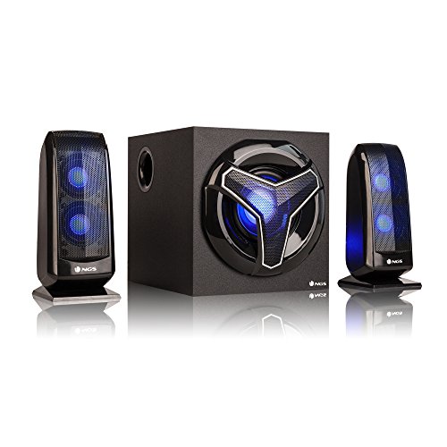 Colunas NGS GSX-210 (Bluetooth - 40 W - Preto) NGS - Acessórios de computador - bluetooth, 40 W, tweeter, woofer