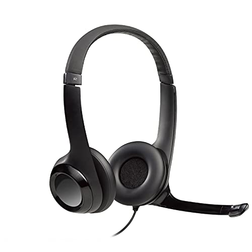 Auscultadores com Microfone Logitech H390 Logitech - Fones de ouvido e headsets - auscultador, microfone, com fios, binaural, preto