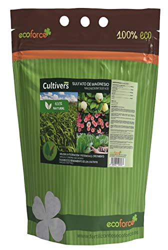 Cultivers Sulfato De Magnesio 1,5Kg Abono Universal Ecológico Ecoforce - Adubos - sulfato de magnésio, abono universal, ecológico