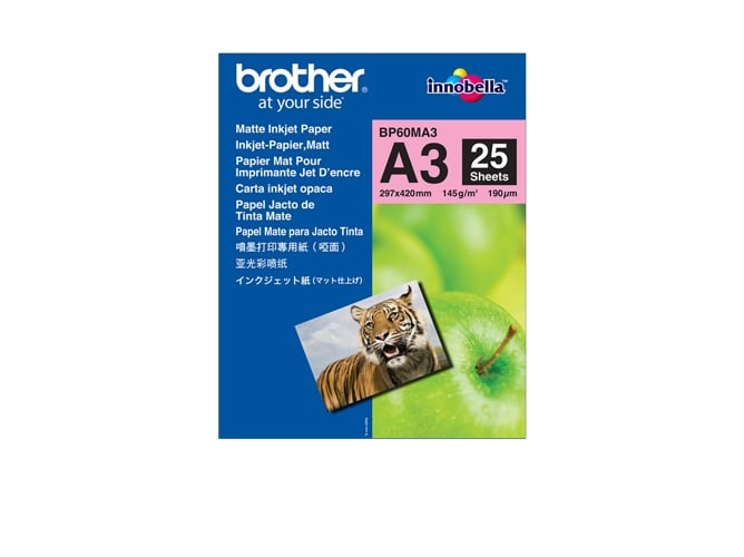 Brother BP-200 Matte Paper 25 Folhas (Consumível Informática e Tel.) Brother - Papel de impressora e copiadora - matte paper, 25 folhas, consumível informática