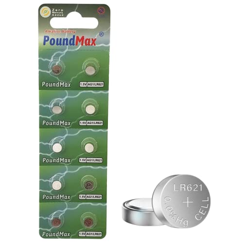 Pilhas POUND MAX Alkaline Ag1/Lr60 (10 unidades) PoundMax - Baterias de uso geral - alkalina, ag1/lr60, 10 unidades