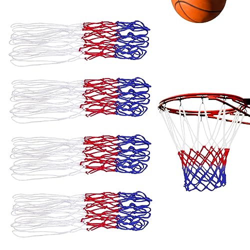 Rede de Basquetebol SKHAOVS (Multicor - 4 Unidades) SKHAOVS - Peças e acessórios de tabela de basquete - polipropileno, multicor, 12 bucles