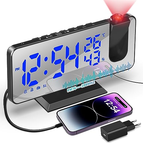 Relógio de Mesa TAKRINK com Projeção e Rádio TAKRINK - Radios - projeção, rádio FM, despertador digital, temperatura