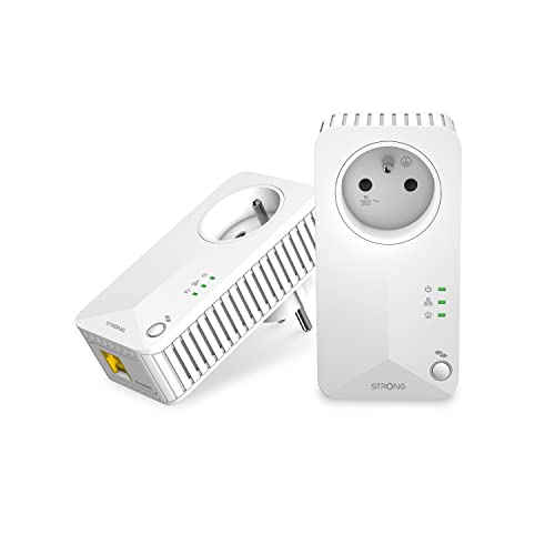 PowerLine STRONG POWERLINE 500 KIT (AV600 - Passthrough) Strong - Adaptadores power over ethernet - av600, passthrough