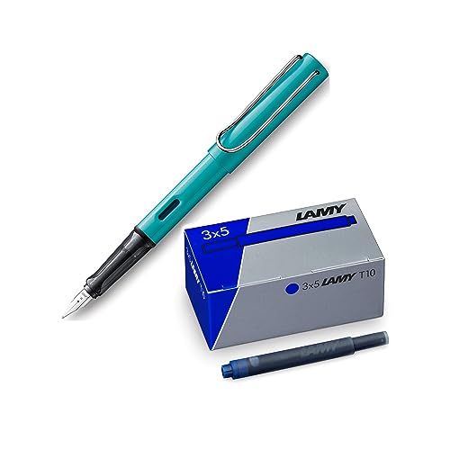 Caneta de Tinta Permanente LAMY Al-Star Turquoise Cartridge filling system Lamy - Canetas - caneta de tinta permanente, lamy al-star, turquoise, cartridge filling system