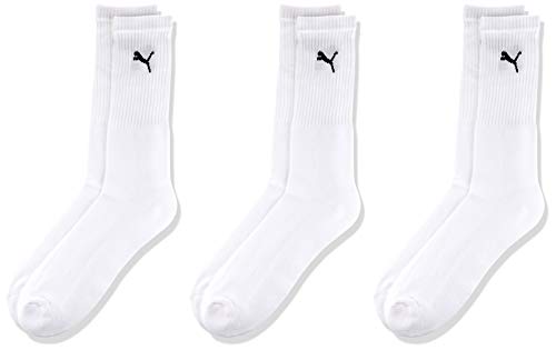 Meias para Homem PUMA Sport 3 Pares Branco para Tênis (EU 43-46) PUMA - Meias Comuns - fecho de corda, puma, branco, poliéster