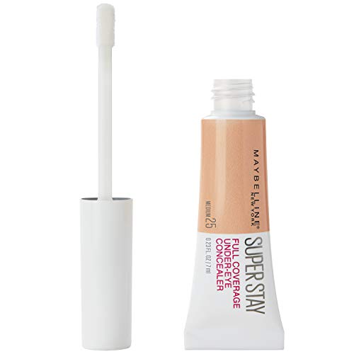 Corretor Líquido Maybelline New York Superstay 4,5 ml Maybelline New York - Maquiagem facial - cobertura alta, cremosa, pincel fino, até 24h