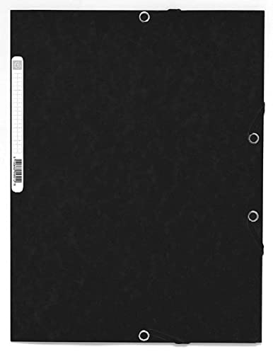 Caixa de Arrumação EXACOMPTA (Preto - Polipropileno) EXACOMPTA - Pastas de arquivo - polipropileno, 3 solas, preto, 24x32 cm