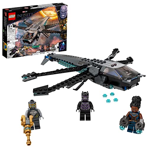LEGO Marvel - O Avião do Dragão de Black Panther - 76186 (Idade Mínima: 7) LEGO - Blocos de encaixe - lego, marvel, avião, dragão, black panther