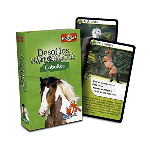 Jogo de Cartas BIOVIVA Challenges Of Nature Horses Cards Game (Idade Mínima Recomendada: 4 anos) Bioviva - Jogos de cartas - desafios, natureza, animais, 4 anos