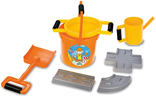 Areia para crianças JBM TOYS (Idade Mínima Recomendada: 3 anos) SIMM Spielwaren - Brinquedos de praia e areia - moldes, pá, depósito de óleo, escala 1:8