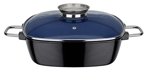 Conjunto de Panelas GSW Cerâmica Azul Cobalto GSW - Assadeiras de Forno - cerâmica, azul cobalto, 28x28 cm