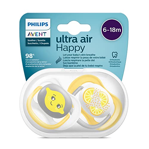 Tetina PHILIPS AVENT Tetina Ultra Air (0.6 a 1.8 anos) PHILIPS AVENT - Chupetas e mordedores - ventilação única, 0.6-1.8 anos, estimulação natural