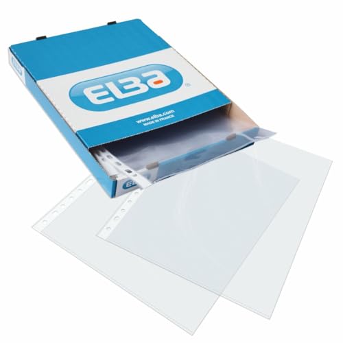 Bolsa para Documentos ELBA Transparente (A4 - 21x29.7cm) Hamelin Brands - Protetores de folhas - transparente, a4, polipropileno, 21x29.7cm