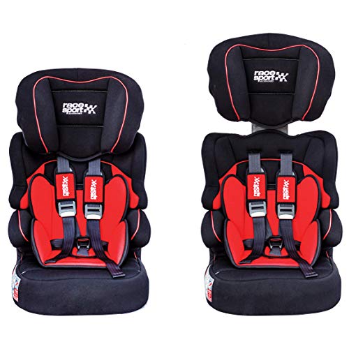 Cadeira Auto SUMEX Rs123Rn Race Sport Vermelho Suministros Exteriores, S.A. - Cadeirinhas para bebês e crianças pequenas - retenção infantil, grupo 1/2/3, 9 a 36 kg, homologado EU