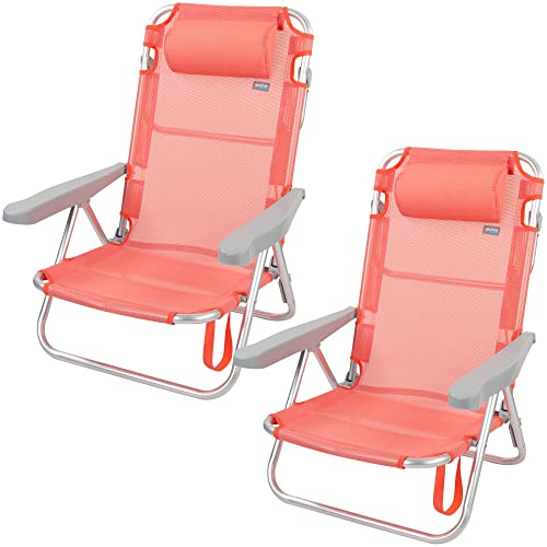 Conjunto de 2 Cadeiras de Praia AKTIVE Flamingo AKTIVE - Móveis de exterior - 2 cadeiras, praia, aktive, flamingo