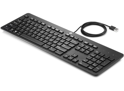 Teclado HP Business Slim (Com Cabo - Layout Sueco) HP - Teclados - teclado, hp business slim, layout sueco