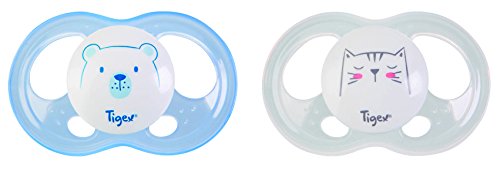 Chupetas TIGEX Soft Touch Friends (6 a 18 Meses) TIGEX - Cuidados com a higiene oral - adaptáveis, ponta fisiológica, aberturas de ventilação, bordas arredondadas