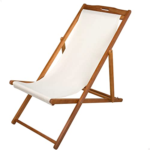 Espreguiçadeira AKTIVE GARDEN (Castanho - Aço - 72x72x90 cm) AKTIVE - Móveis de exterior - castanho, aço, 72x72x90 cm, dobrável