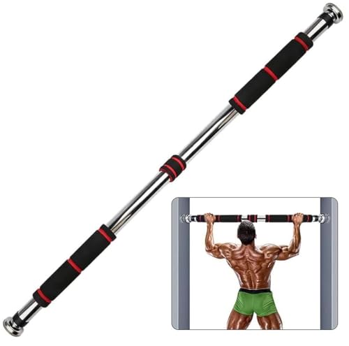 Barra Dominada Ajustável Para Portas De Casa 80 Cm Até 130 Cm Sí - Barras de flexão e barra de pull-up - ajustável, portas de casa, 80 cm, 130 cm
