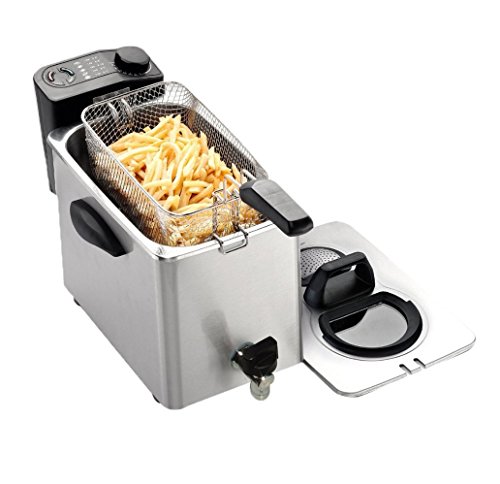 Friteuse RGV FR TYPE4L (Appareil de cuisson) RGV - Fritadeiras - 4L, termostato regulável, individual, preto inox