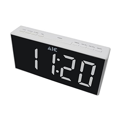 Rádio Despertador Digital com Radio FM e Função Snooze AIC AIC - Áudio - digital, rádio FM, snooze