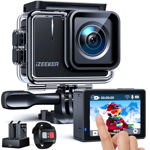 Action Cam IZEEKER 4K Ultra HD (20 MP - Até 120 min de autonomia) iZEEKER - Câmeras - 4k, 20 mp, cmos, estabilizador