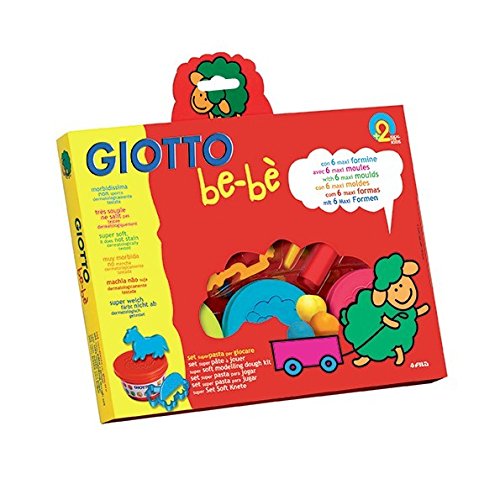 Kit de Artesanato para Crianças GIOTTO Be-Bé (Idade Mínima: 3) Giotto - Argila e massa de modelar - naturais, dermatologicamente testada, fácil lavagem, instrumentos de modelar