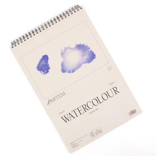 Papel para Pintar HARTERM Block de Aquarela Hartem - Papel de arte e artesanato - papel para pintar, block de aquarela, técnicas húmidas, anéis, encadernado