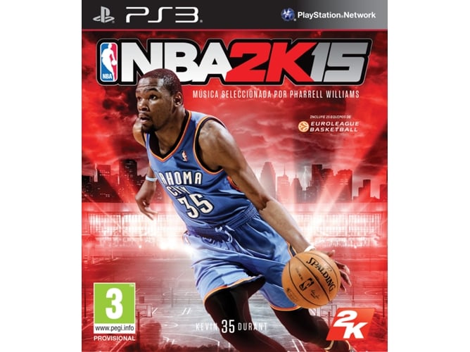 Jogo PlayStation 3 NBA 2K15 (Mature - Sports) TAKE 2 - Software de jogos de vídeo - playstation 3, nba 2k15, desporto, mature