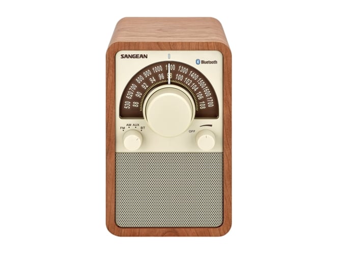 Rádio Portátil SANGEAN WR-15BT (Preto - Digital - FM/AM - Pilhas) Sangean - Alto-falantes - portátil, digital, fm/am, pilhas
