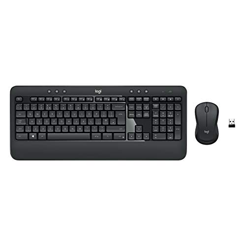 Teclado LOGITECH MK540 Advanced (Wireless - Layout US) Logitech - Conjuntos de acessórios de computador - wireless, layout US, logitech unifying, 10 metros