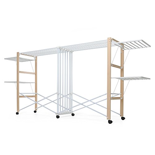 Estante de Chão FOPPAPEDRETTI Allungo (Branco - 120x36.5x85 cm) Foppapedretti - Secadores e cabides - branco, 120x36.5x85 cm, aço, plástico