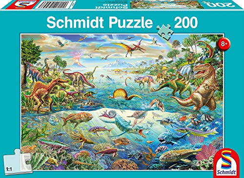 Jogo de Tabuleiro SCHMIDT SPIELE 56253 (4 anos) Schmidt Spiele - Quebra-cabeças - puzzle, dinossauros, 200 peças, 4 anos